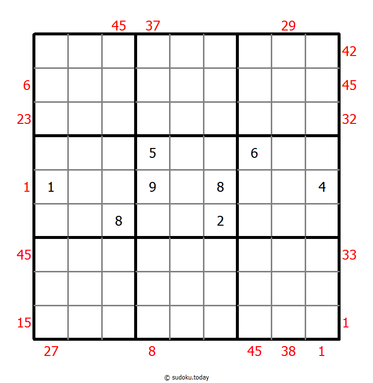 Sudoku suma X