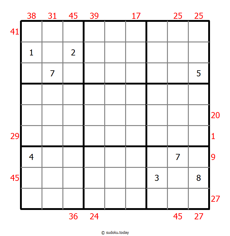 Sudoku suma X