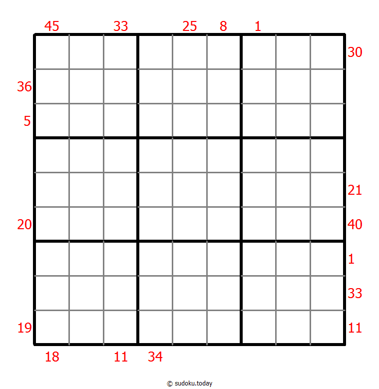 Sudoku suma X