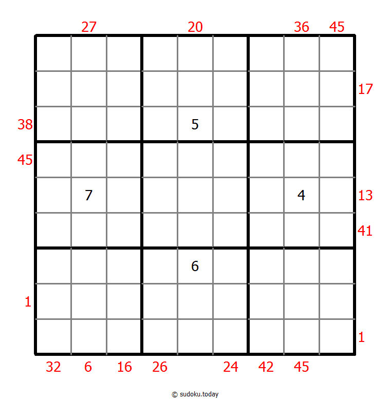 Sudoku suma X