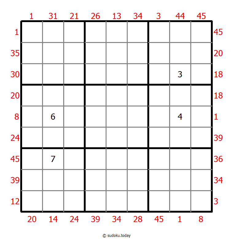Sudoku suma X
