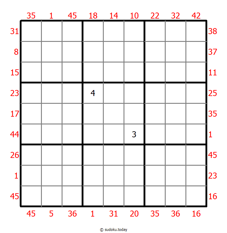 Sudoku suma X