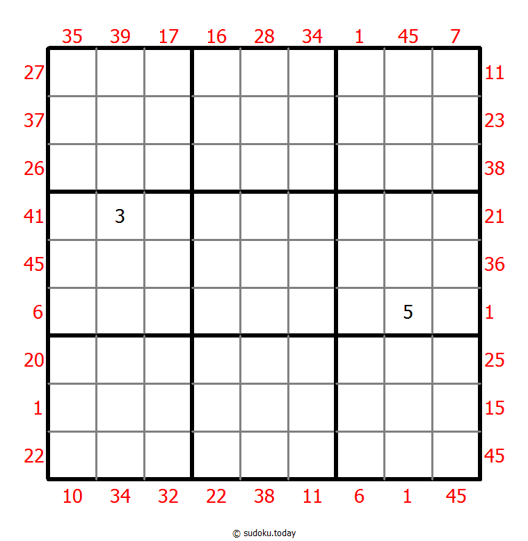 Sudoku suma X
