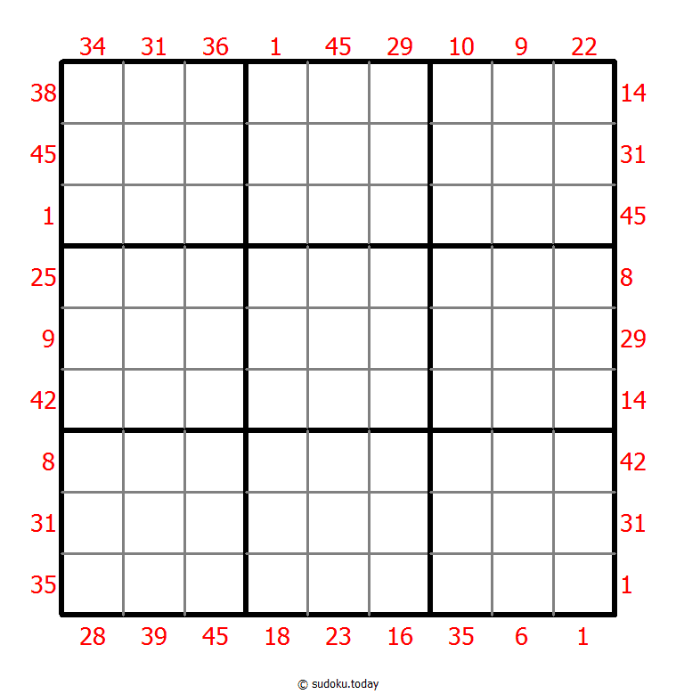 Sudoku suma X