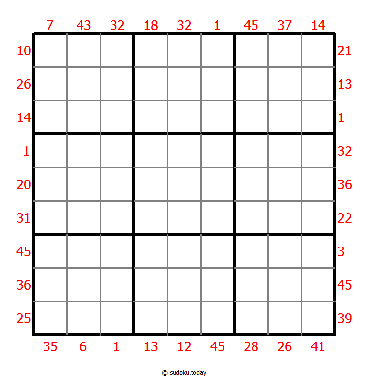 Sudoku suma X