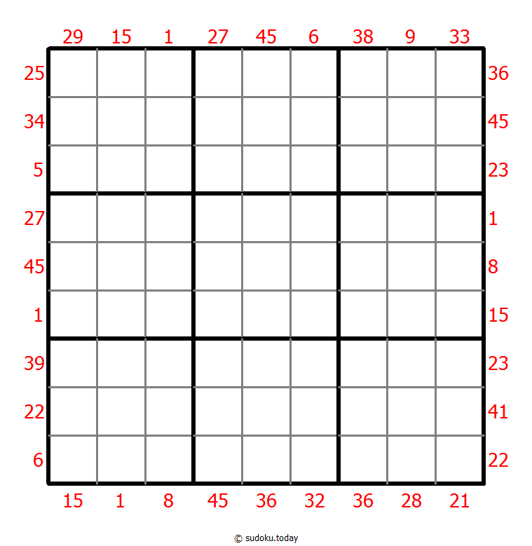 Sudoku suma X