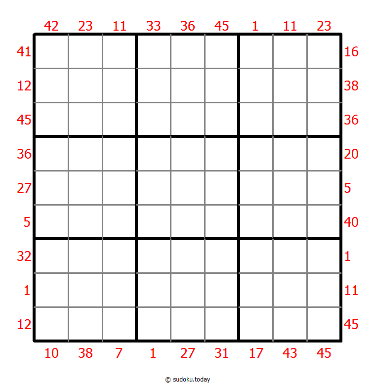 Sudoku suma X
