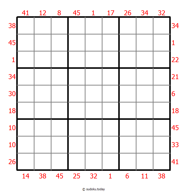 Sudoku suma X