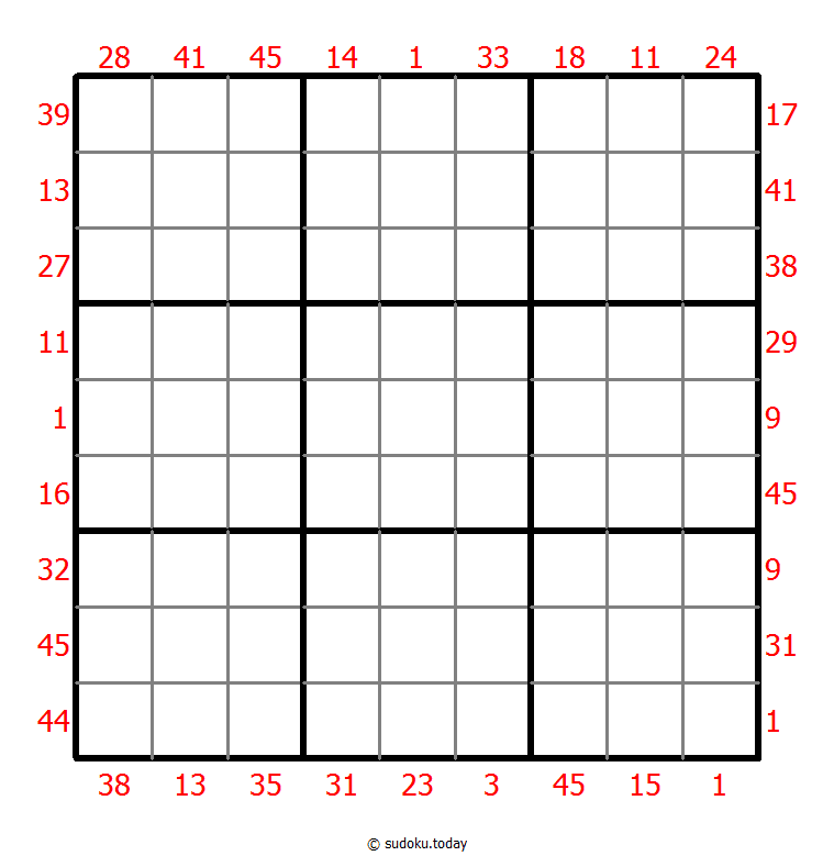 Sudoku suma X