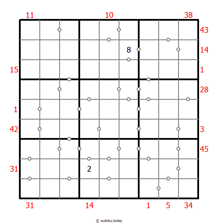 Hybrid Sudoku ( X Sums + Consecutive ) Dia 24 de noviembre de 2025