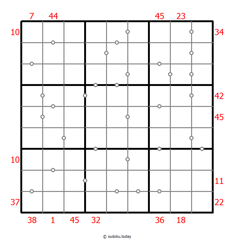 Hybrid Sudoku ( X Sums + Consecutive ) Dia 23 de diciembre de 2025