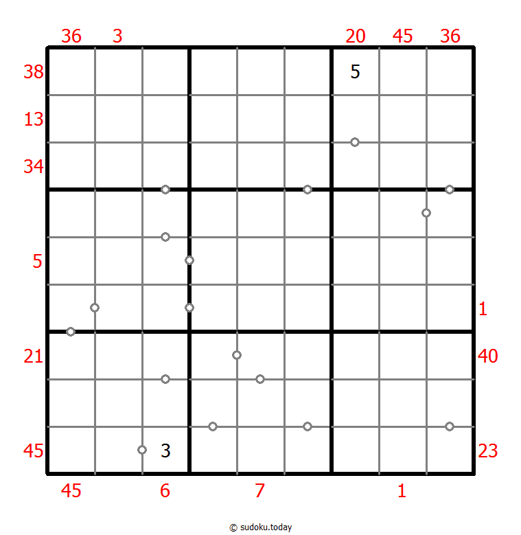 Sudoku combinado (XSum+Continuo no marcado)