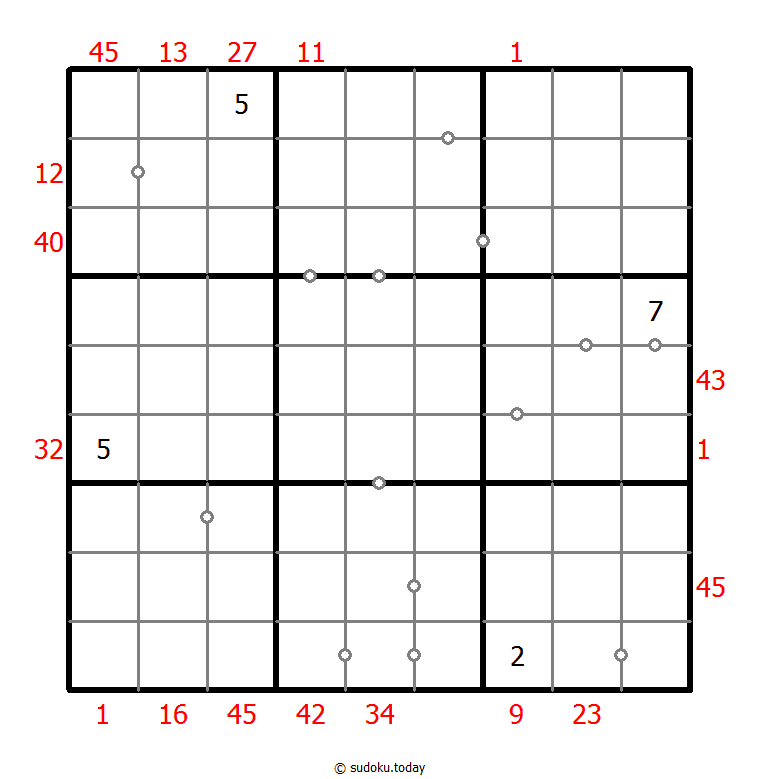 Sudoku combinado (XSum+Continuo no marcado)