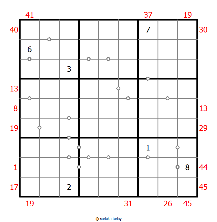 Sudoku combinado (XSum+Continuo no marcado)