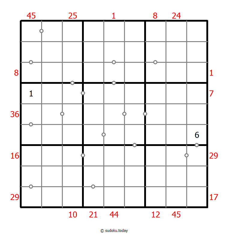 Sudoku combinado (XSum+Continuo no marcado)