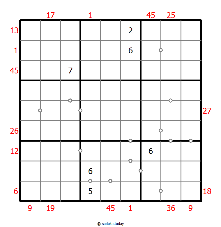 Sudoku combinado (XSum+Continuo no marcado)