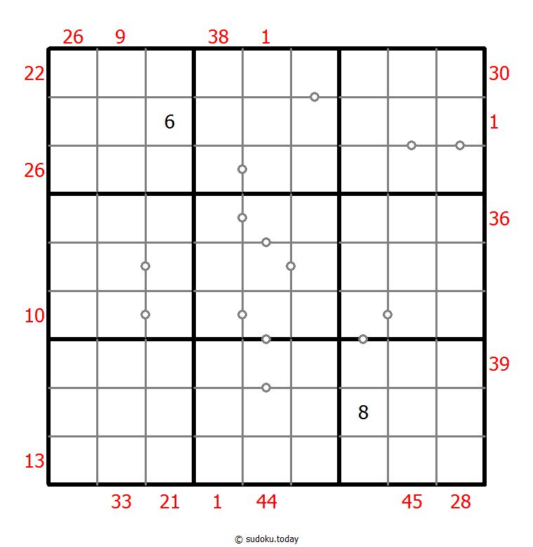 Sudoku combinado (XSum+Continuo no marcado)