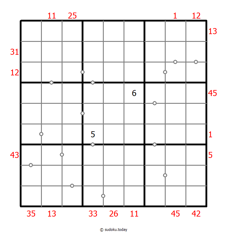 Sudoku combinado (XSum+Continuo no marcado)