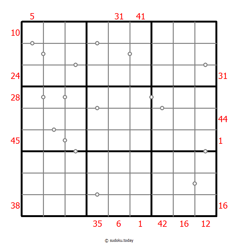 Sudoku combinado (XSum+Continuo no marcado)