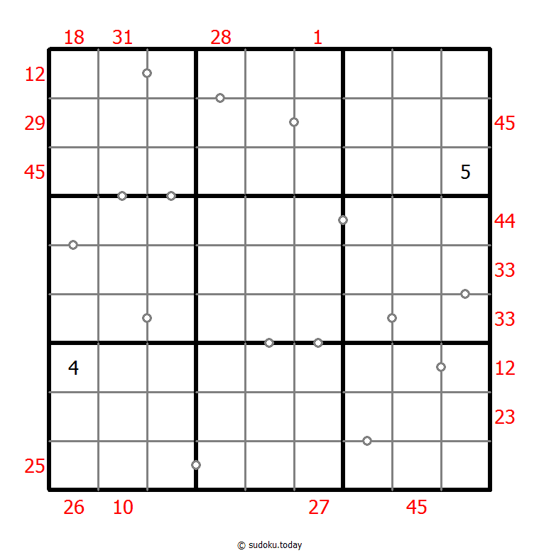 Sudoku combinado (XSum+Continuo no marcado)