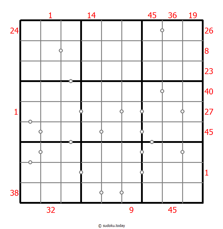 Hybrid Sudoku ( X Sums + Consecutive ) Dia 27 de noviembre de 2025