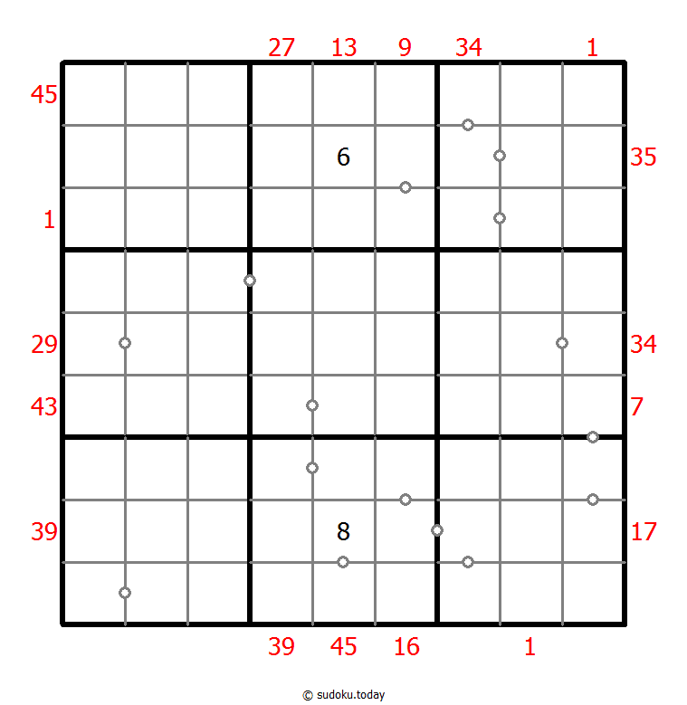 Hybrid Sudoku ( X Sums + Consecutive ) Dia 14 de noviembre de 2025