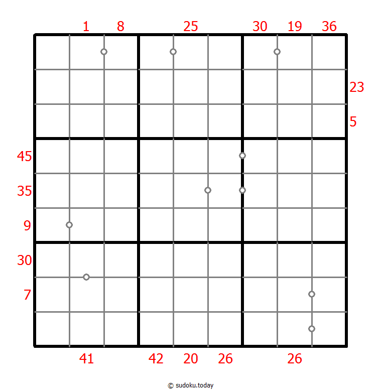 Sudoku combinado (XSum+Continuo no marcado)