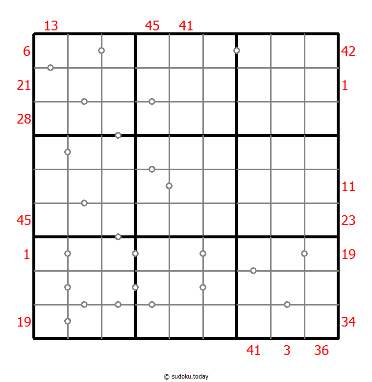 Hybrid Sudoku ( X Sums + Consecutive ) Dia 07 de diciembre de 2025