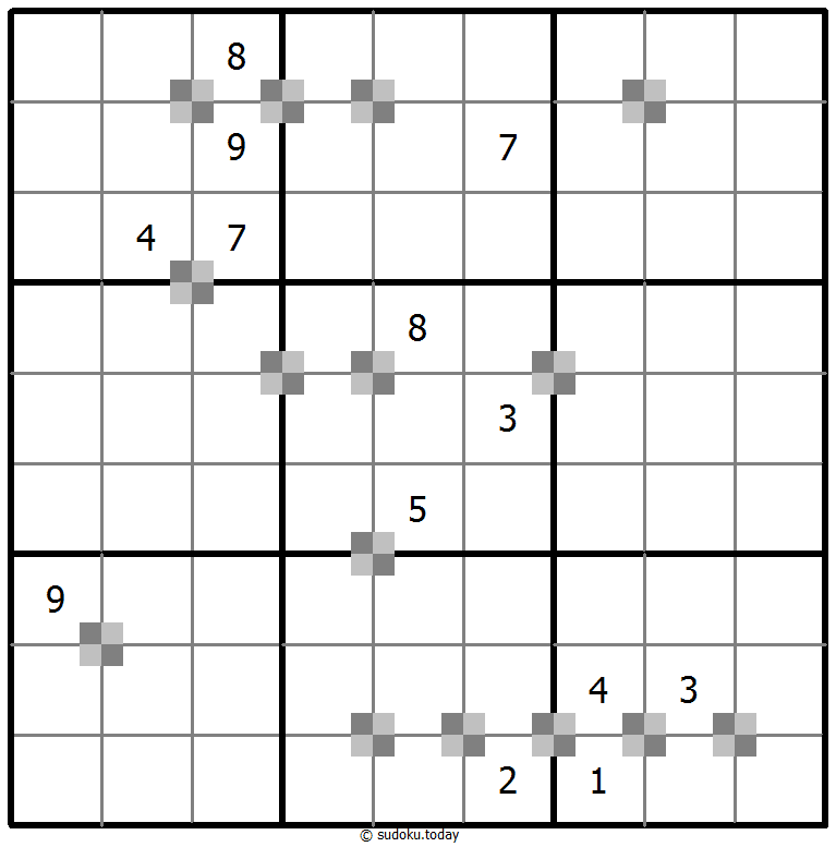 Sudoku pastel bicolor #64765