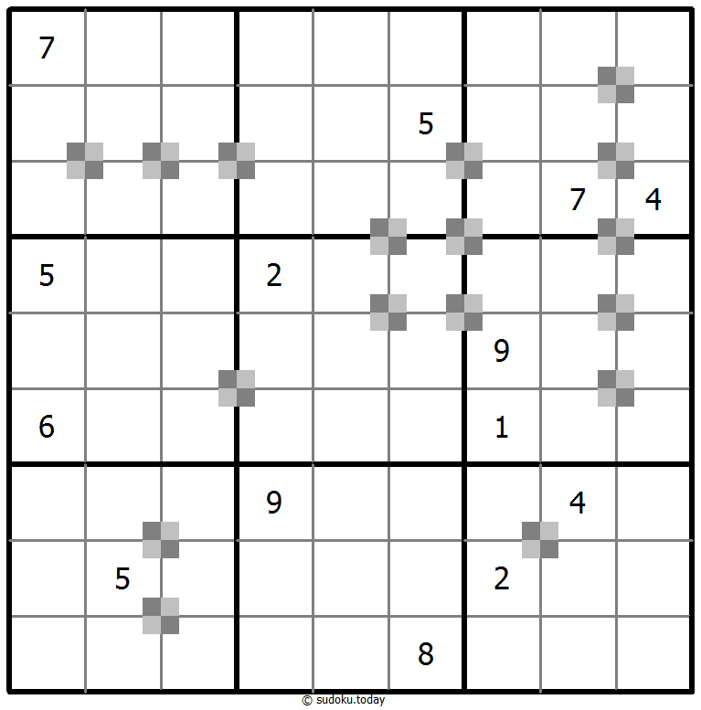 Sudoku pastel bicolor #64766