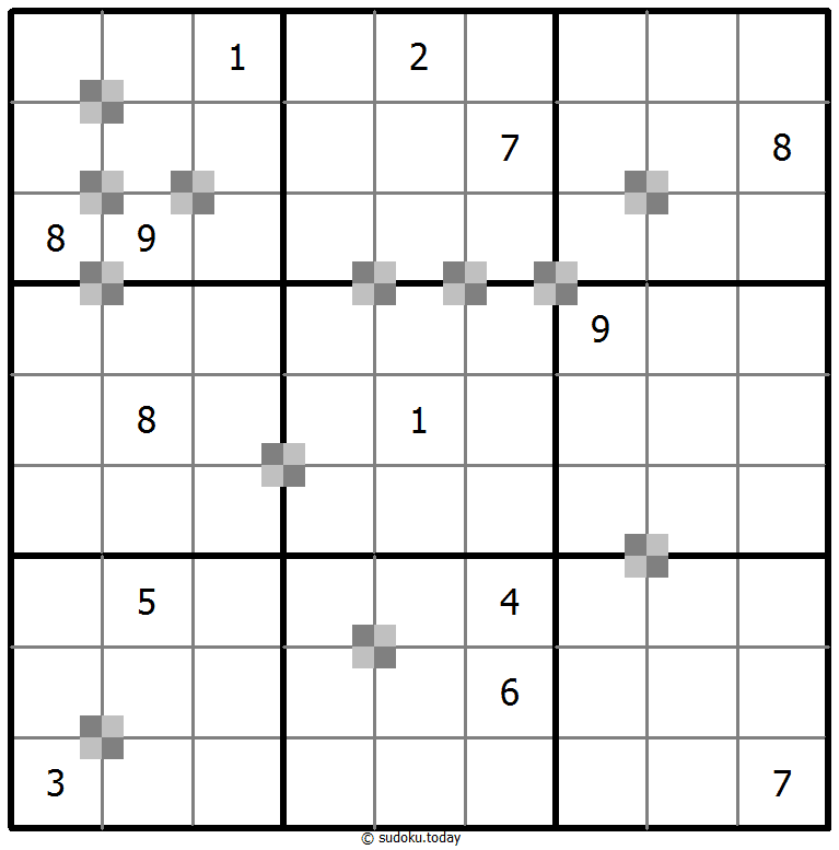 Sudoku pastel bicolor #64767