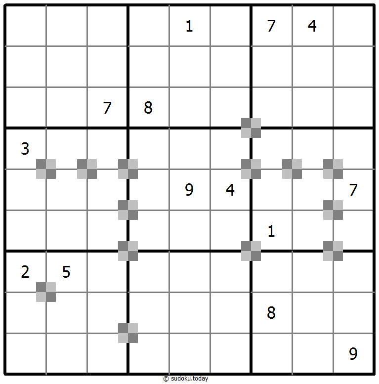 Sudoku pastel bicolor #64768
