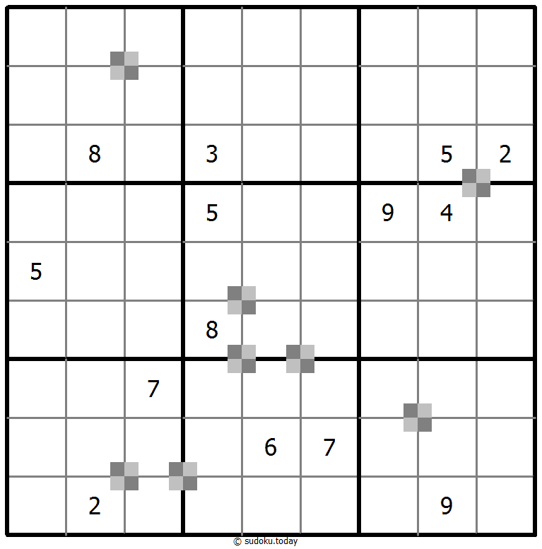 Sudoku pastel bicolor #64769