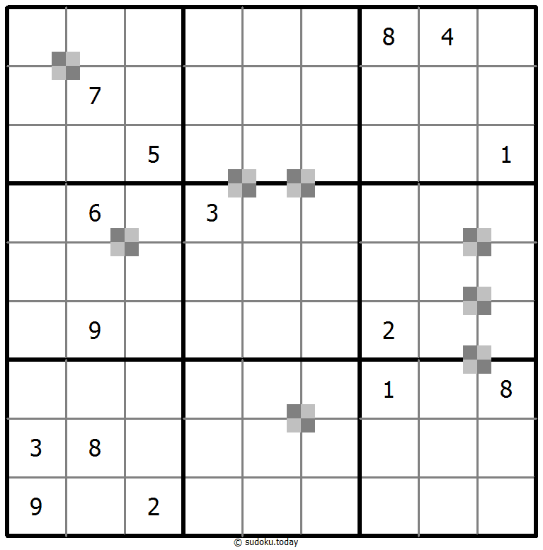 Sudoku pastel bicolor #64770