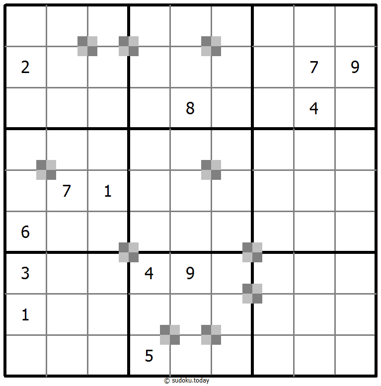 Sudoku pastel bicolor #64771