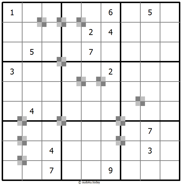 Sudoku pastel bicolor #64772