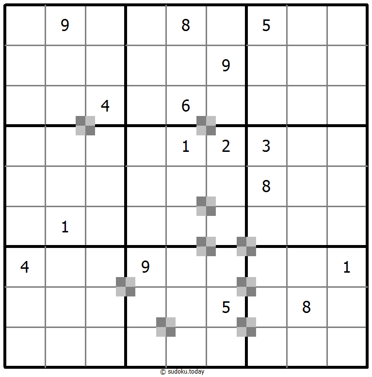 Sudoku pastel bicolor #64774