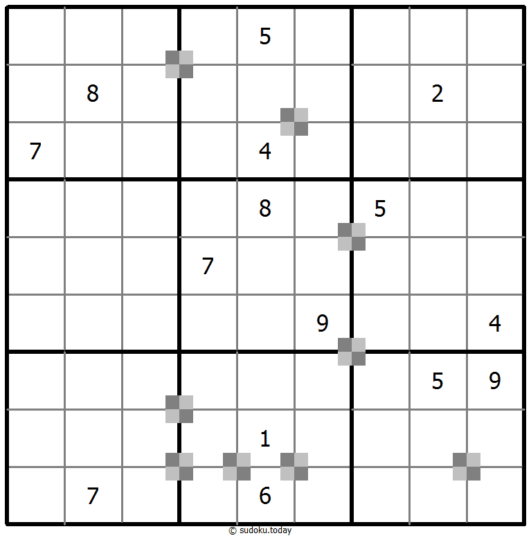 Sudoku pastel bicolor #64775