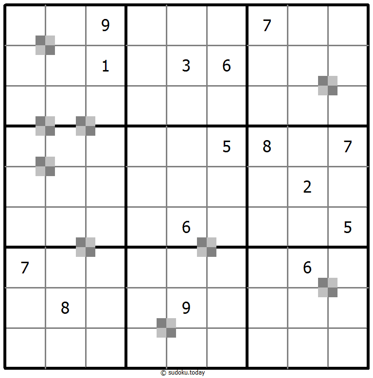 Sudoku pastel bicolor #64776