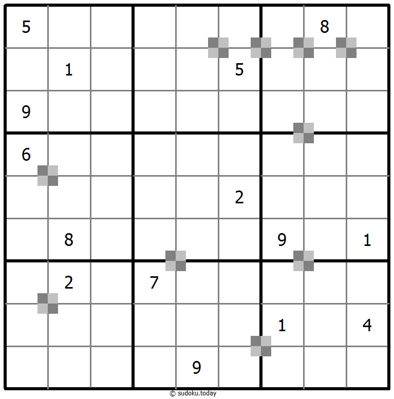 Sudoku pastel bicolor #64778