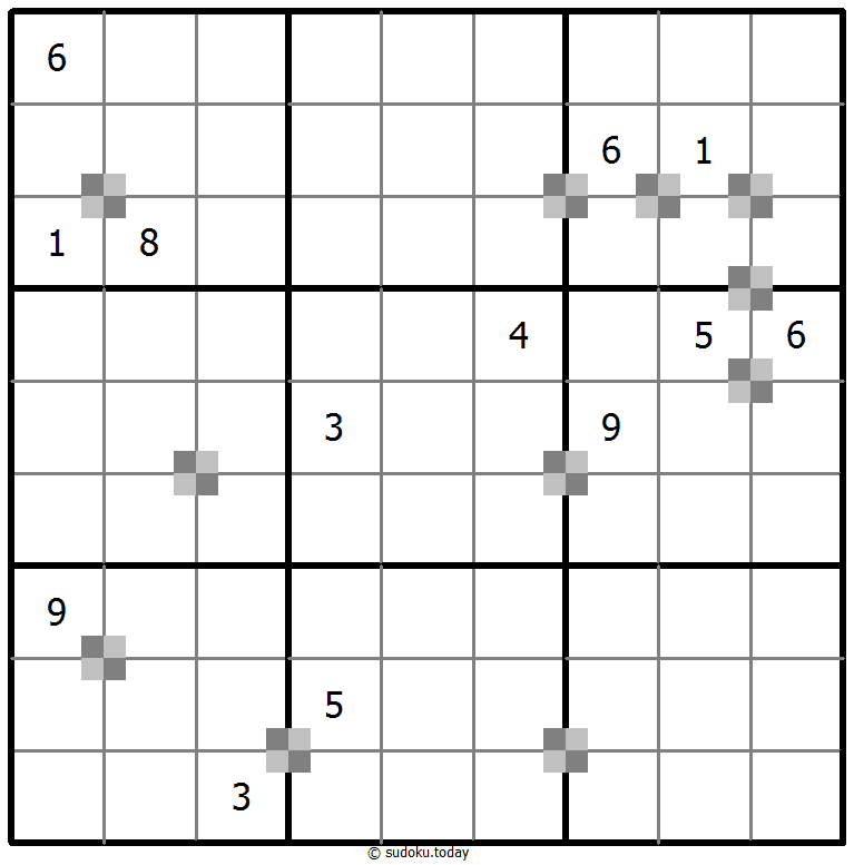 Sudoku pastel bicolor #64781