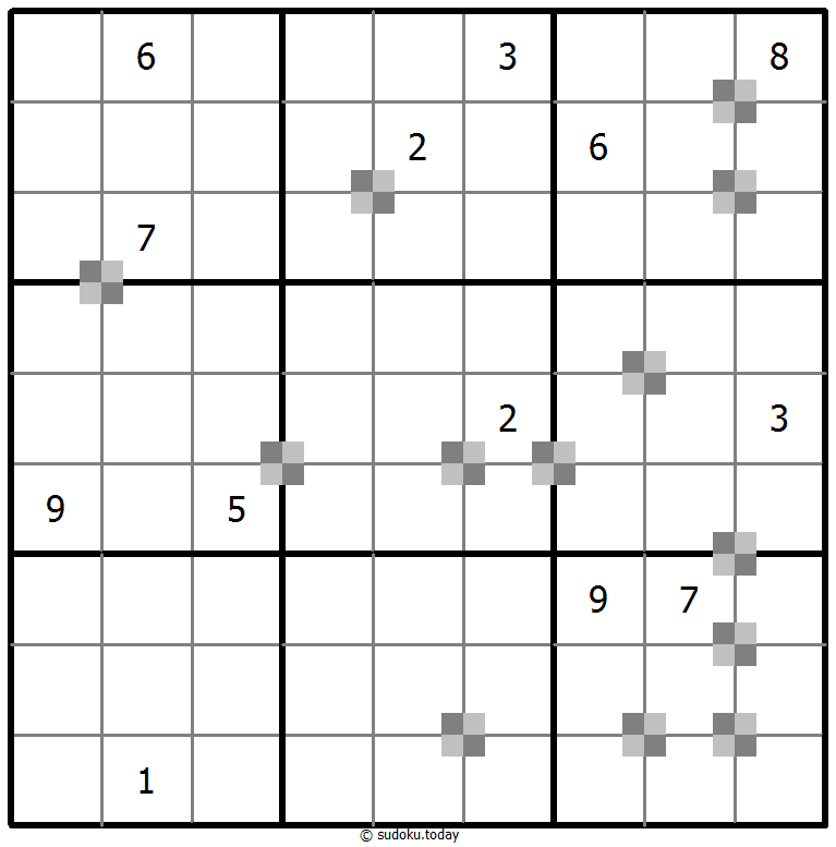 Sudoku pastel bicolor #64783