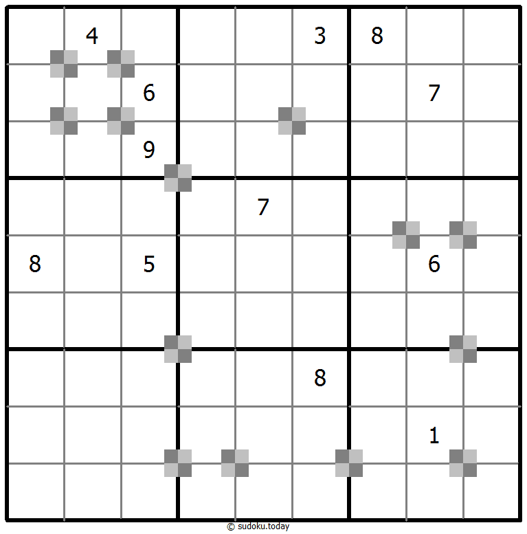 Sudoku pastel bicolor #64785