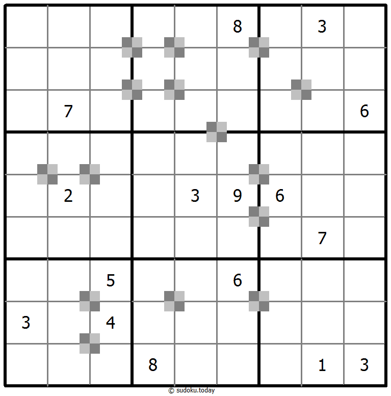 Sudoku pastel bicolor #64788