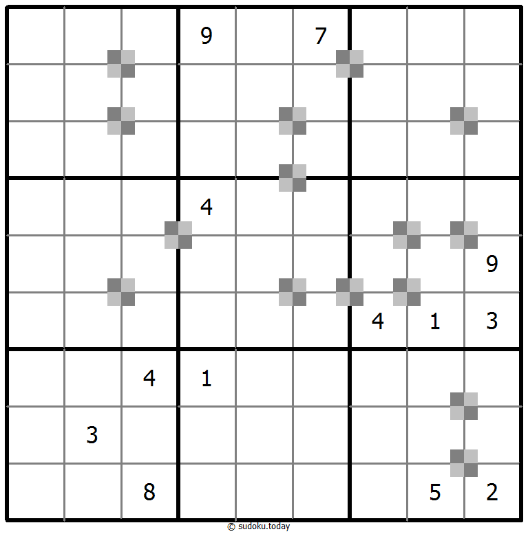 Sudoku pastel bicolor #64790