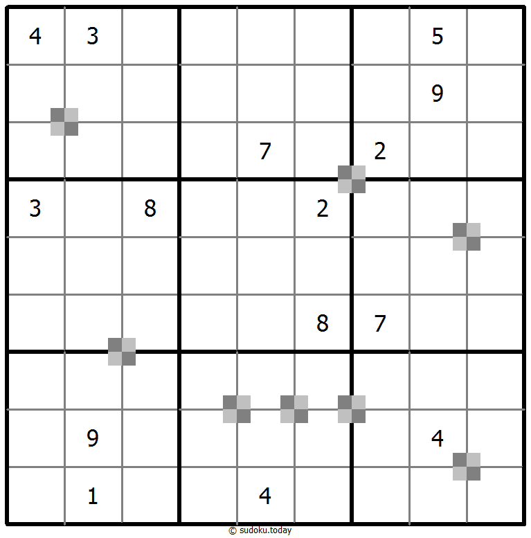 Sudoku pastel bicolor