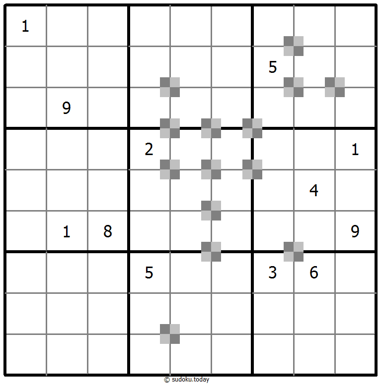 Sudoku pastel bicolor #64792