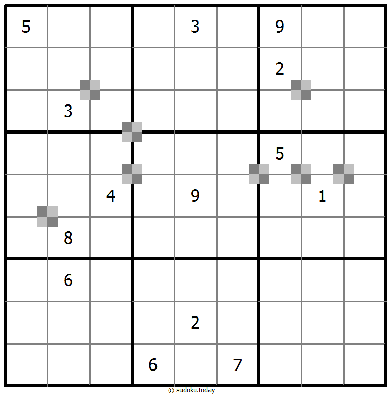 Sudoku pastel bicolor #64794