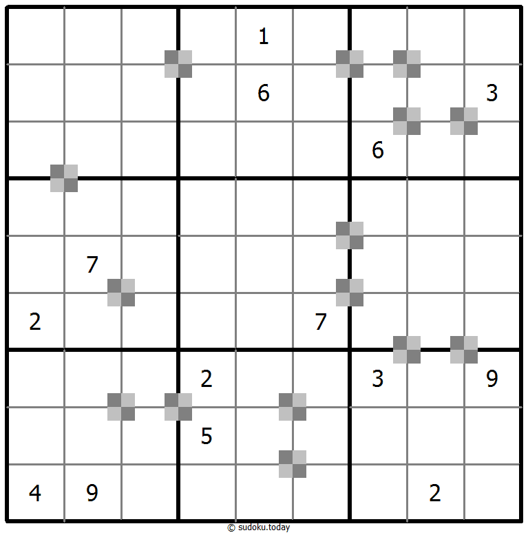 Sudoku pastel bicolor #64795