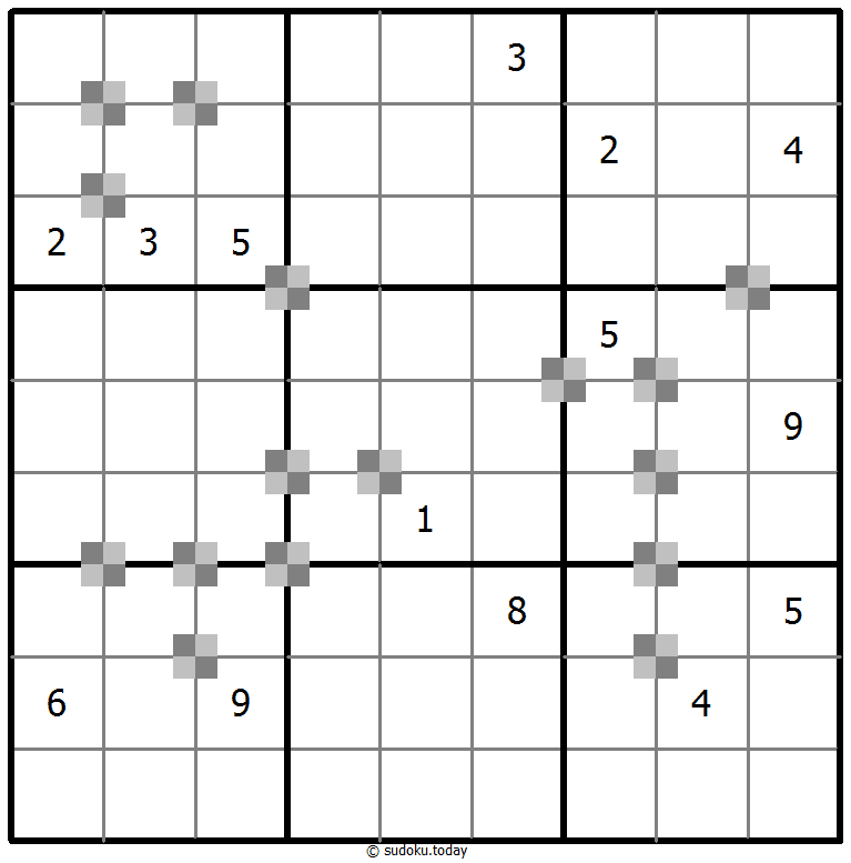 Sudoku pastel bicolor #64796